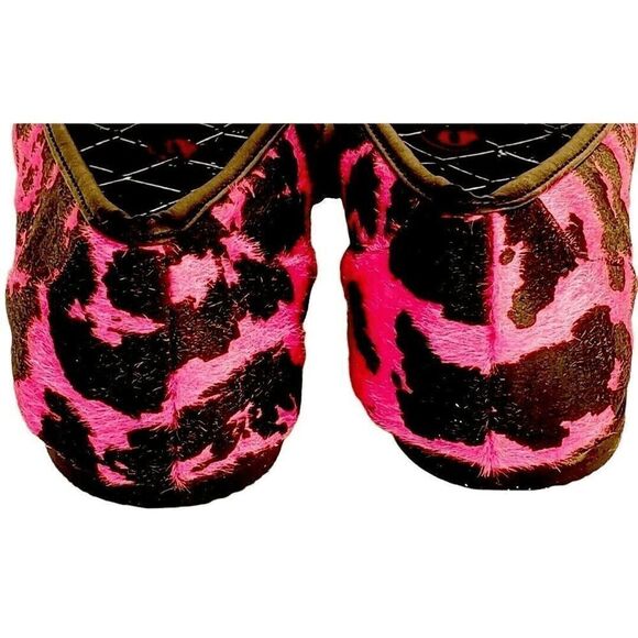 Abbey Dawn by Avril Lavigne Shoes Size 9 Pink Black Skull Rebel Yell Flats - Picture 7 of 10